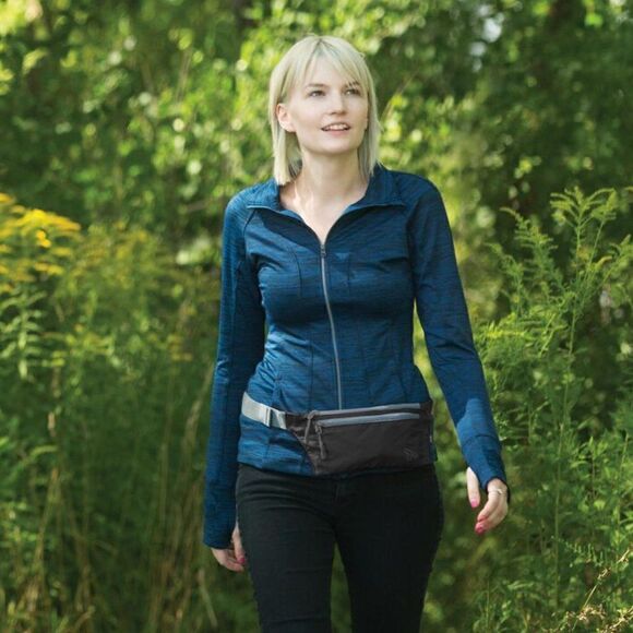 Travelon Double Zip Waist Pack Lightweight - Picture 2 of 5